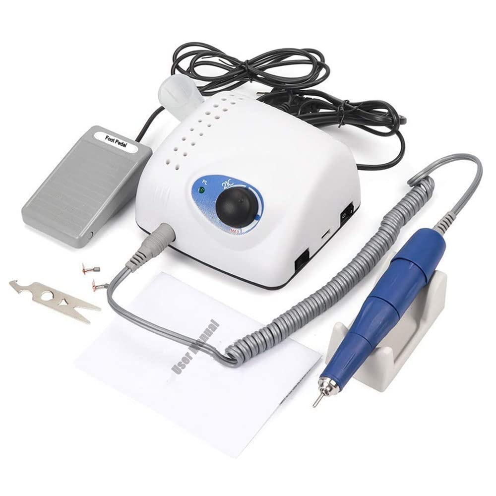 210W Electric Nail Drill Machine Professional - 105L 2.35mm Handpiece Manicure Pedicure Kit for Salon & Home Use - Perfect for Acrylic Nails, Gel Polish Removal & Nail Art Design