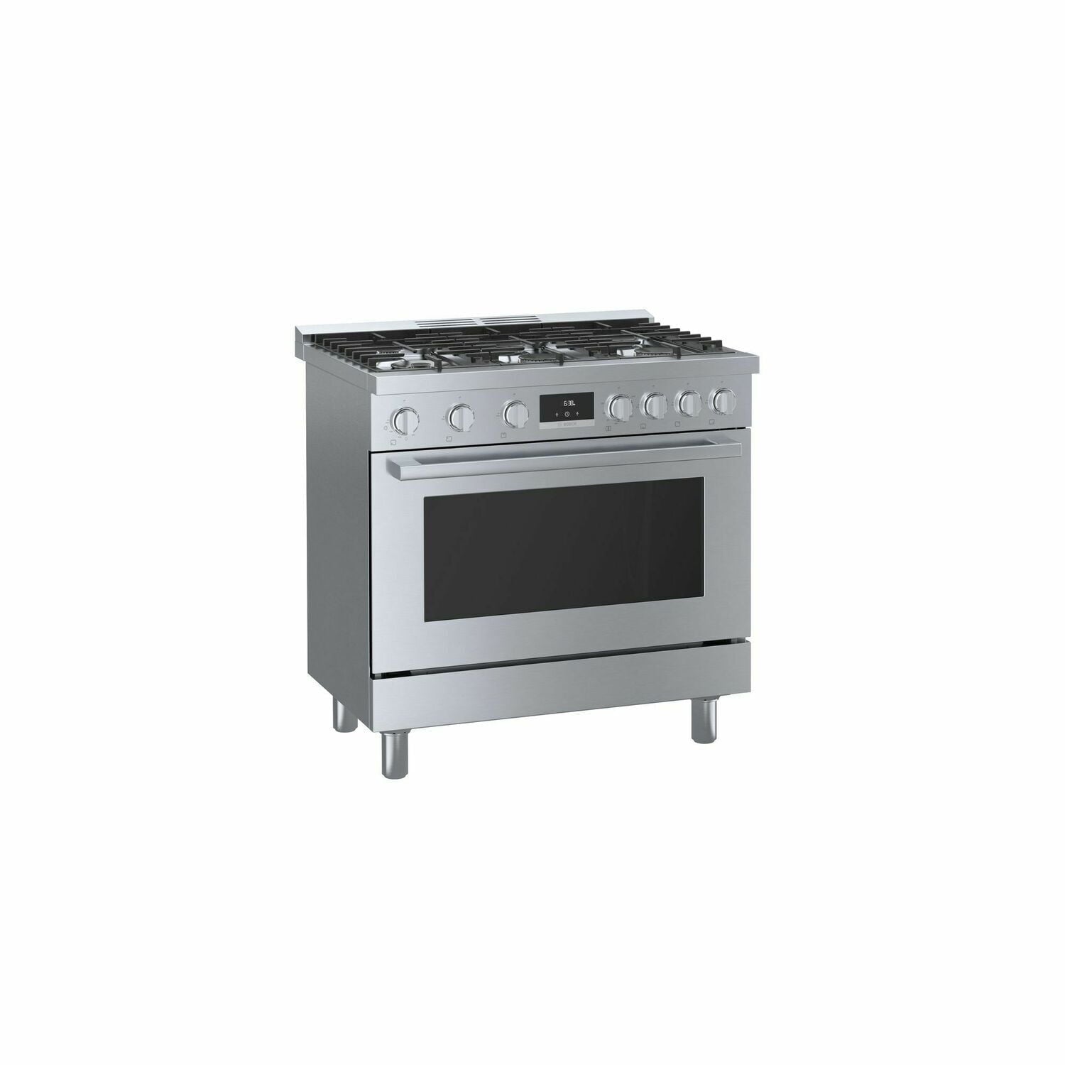 Bosch HGS8655UC 800 Series 36-Inch Freestanding Gas Range - Stainless Steel, 5 Burners, Convection Oven - Perfect for Home Kitchens & Professional Cooking