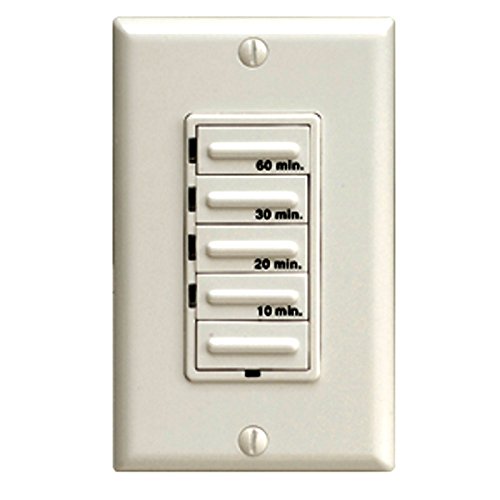 Fantech FD 60EM 60-Minute Electronic Timer Switch - 115V/20A Countdown Timer for Home Appliances, Lighting & HVAC Systems - Perfect for Bathroom Fans, Grow Lights & Pool Pumps