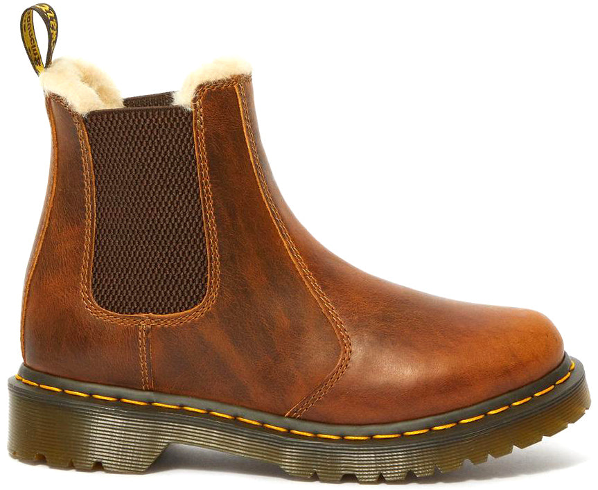 Women's 2976 Leonore Fur Lined Chelsea Boots - Warm Winter Ankle Boots with Faux Fur - Fashionable Slip-On Booties for Casual Outings & Cold Weather