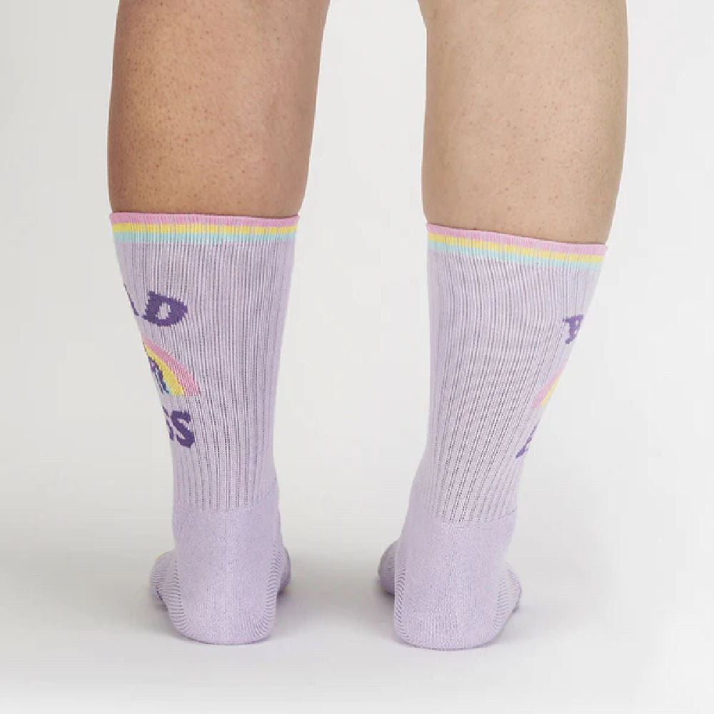 Bad Ass Magic Sock It To Me Ribbed Crew Athletic Socks - Comfortable & Durable Workout Socks for Running, Gym & Everyday Wear