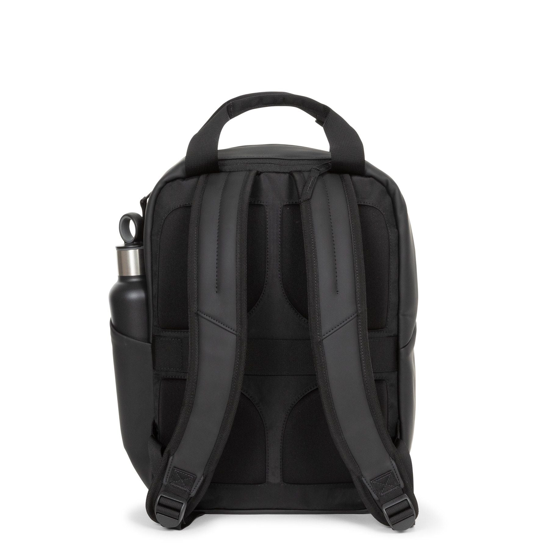 Eastpak Tecum Tote CNNCT F Backpack - Matte Black Water-Resistant Laptop Bag for Work, School & Travel | Durable Unisex College Backpack with Spacious Compartment