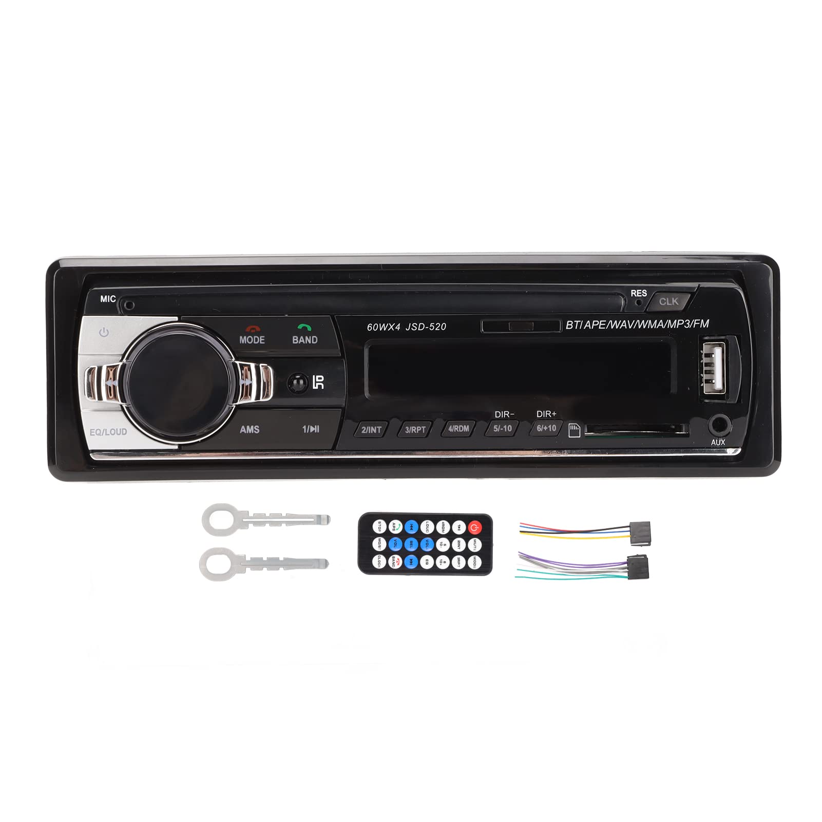 12V AI Car Stereo with 7-Color LED, Bluetooth & Voice Control - Hands-Free Music Streaming for Commuting & Road Trips