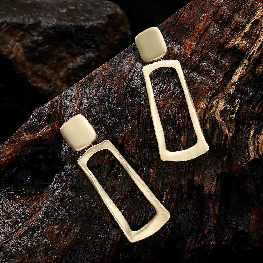 Personalized Geometric Fashion Ear Clips - Mid-Length All-in-One Statement Earrings for Women | Perfect for Parties, Weddings & Everyday Wear