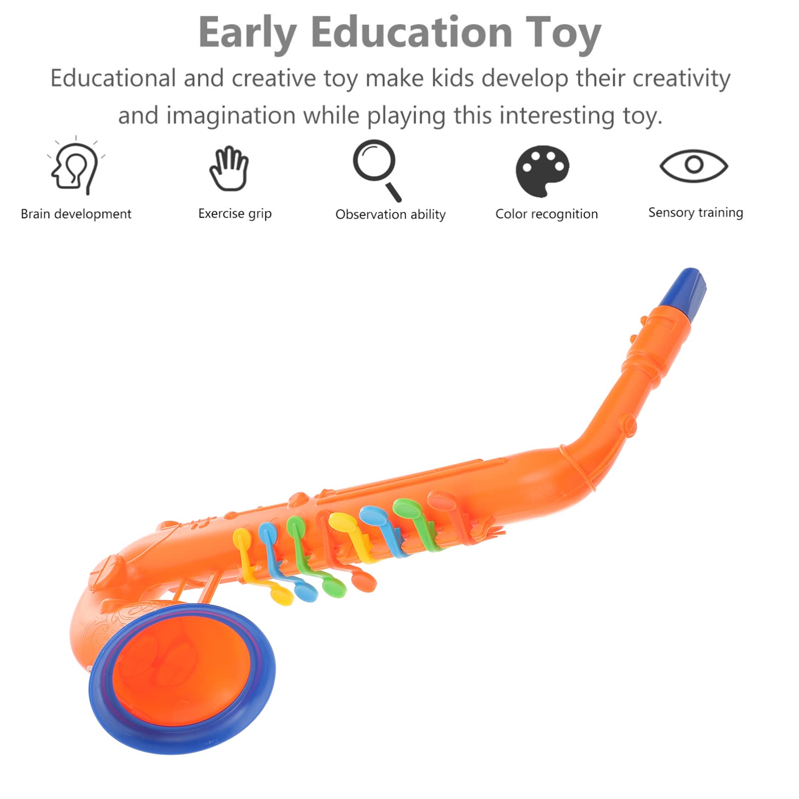 Toyvian Kids Musical Instruments - Electronic Toy Saxophone & Clarinet for Children | Early Education Learning Toy, Performance Prop | Random Colors | Perfect for Birthday Gifts, Classroom Activities & Pretend Play