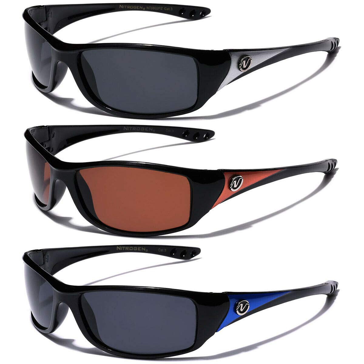 Polarized Sunglasses for Men - UV Protection Sports Driving Fishing Glasses - Large Frame Fit for Big Head - Perfect for Outdoor Activities, Beach, and Road Trips
