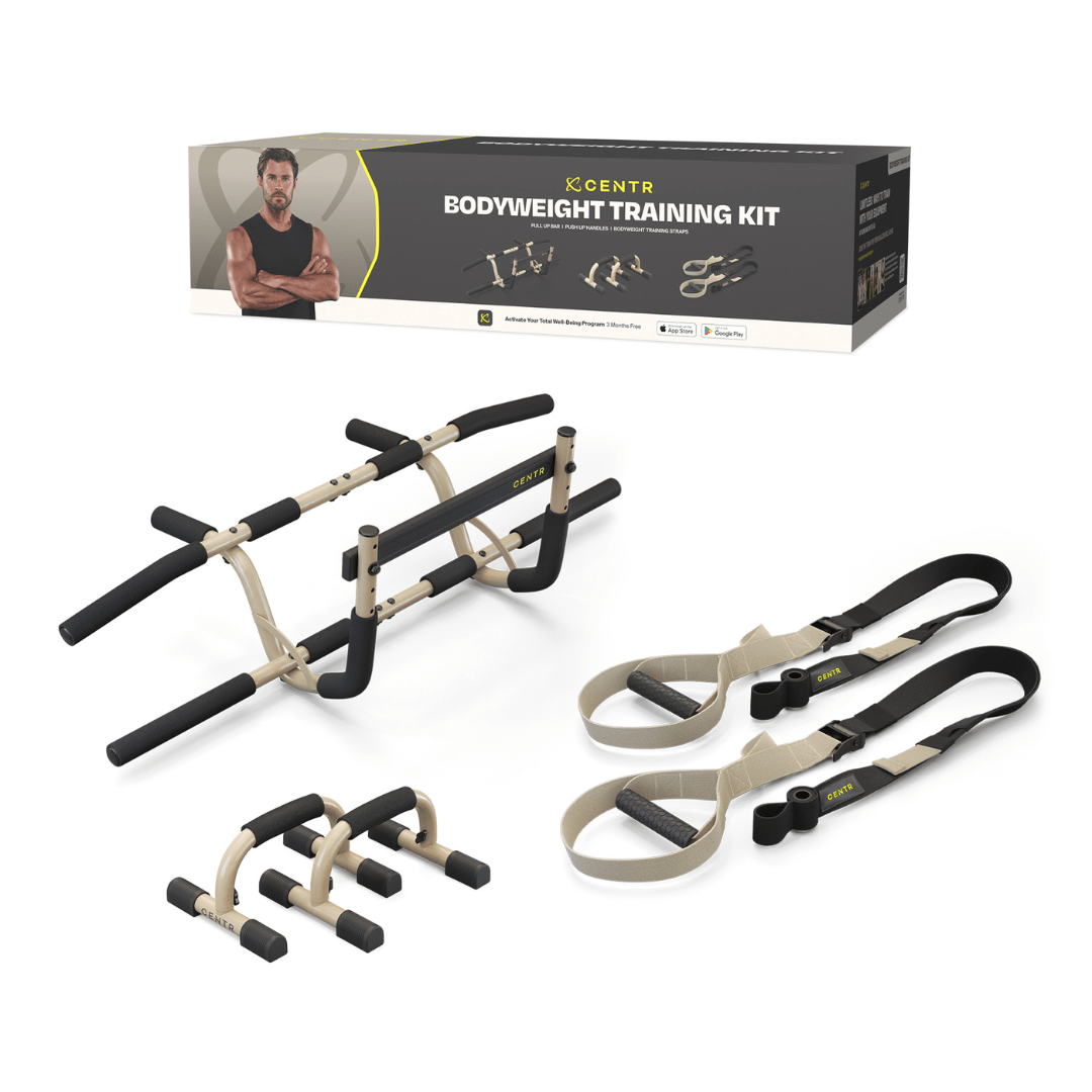 Centr Bodyweight Training Kit - Portable Home Gym Equipment for Strength & Fitness - Perfect for Home Workouts, Travel & Outdoor Training
