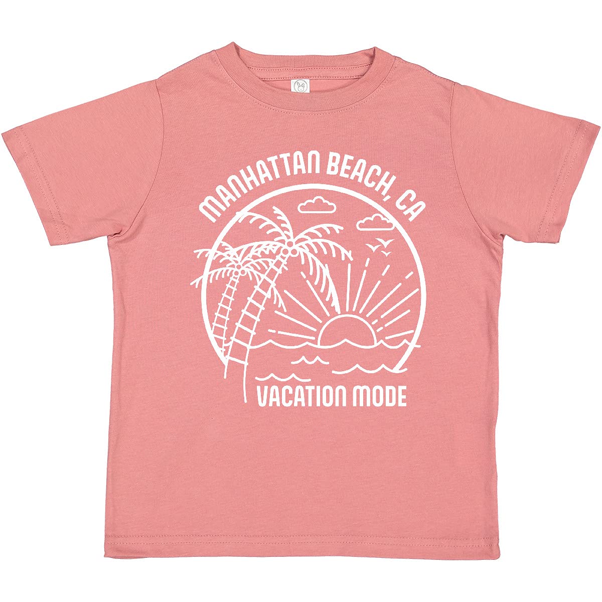 Inktastic Summer Vacation Mode Manhattan Beach California Toddler T-Shirt - Cute Graphic Tee for Boys & Girls - Perfect Beach Outfit, Family Vacation & Summer Activities