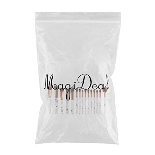 15-Piece Professional Makeup Brush Set for Blush, Powder, Concealer & Eyeshadow - Perfect for Travel & Everyday Makeup Application