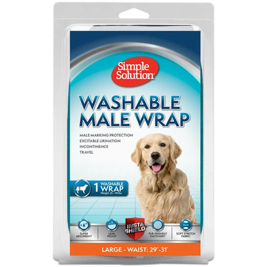 Washable Male Dog Diaper - Reusable & Adjustable Pet Belly Bands for House Training, Incontinence - Perfect for Indoor Use, Travel & Senior Dogs