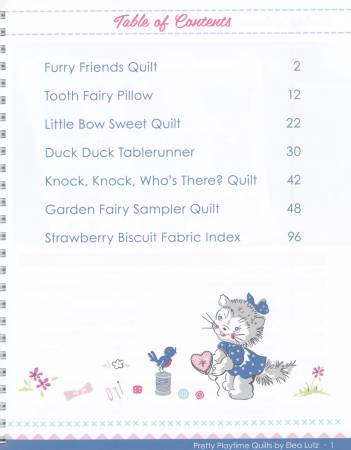 Pretty Playtime Children's Quilts Pattern Book by Elea Lutz - DIY Quilting Projects for Kids' Bedrooms, Nursery Decor & Handmade Gifts