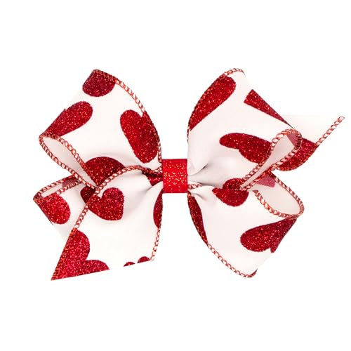 Medium - Glitter (White Red)