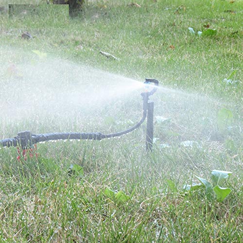 50PCS 180 Degree Mist Nozzles on Stake - Micro Drip Sprinklers for Garden Irrigation, 24mm Spray Heads - Perfect for Flower Beds, Vegetable Gardens & Lawn Watering