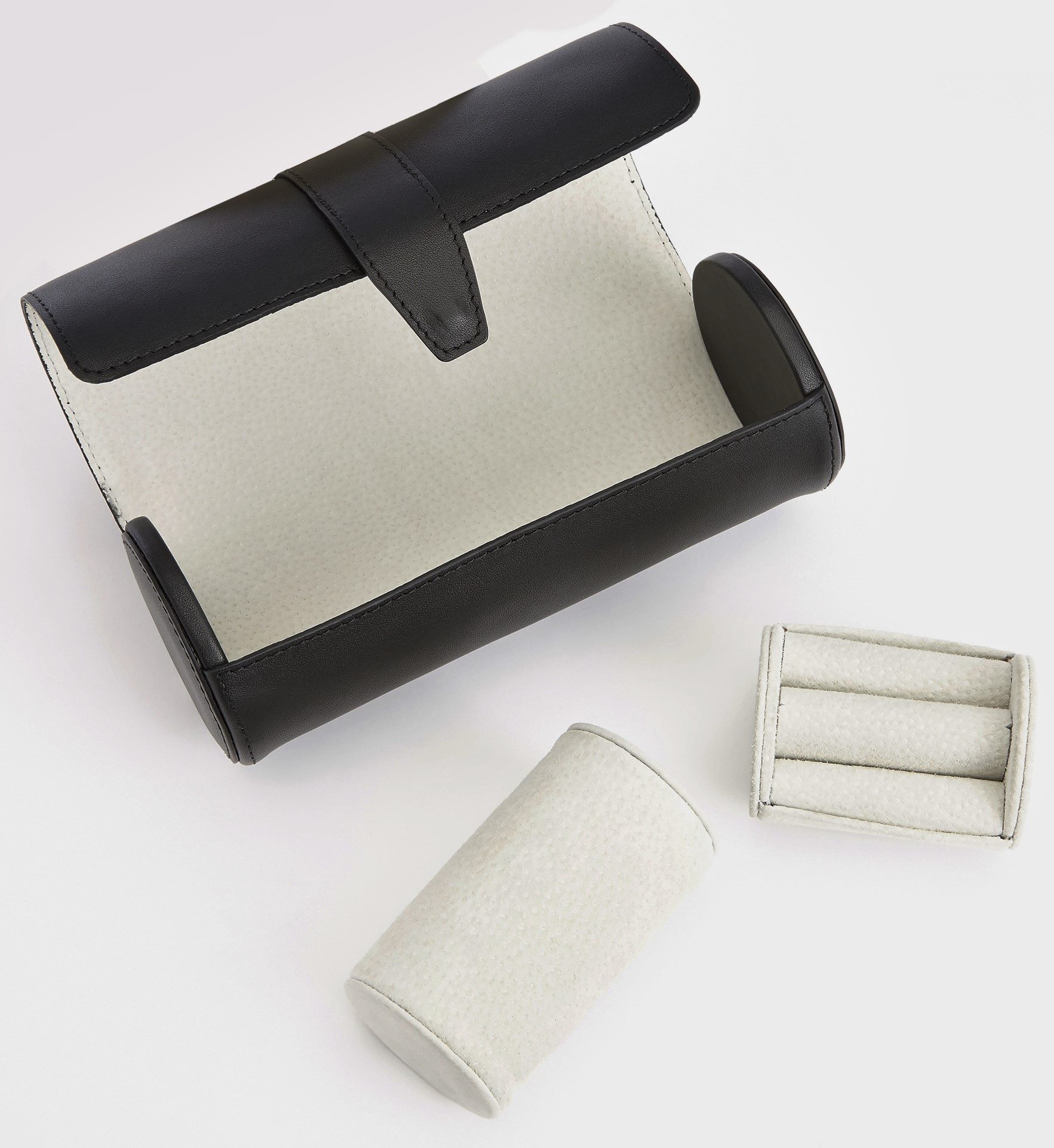 Royce Leather Luxury Genuine Leather Travel Watch Roll & Cufflink Storage Case - Perfect for Business Travel, Watch Collectors & Jewelry Organization