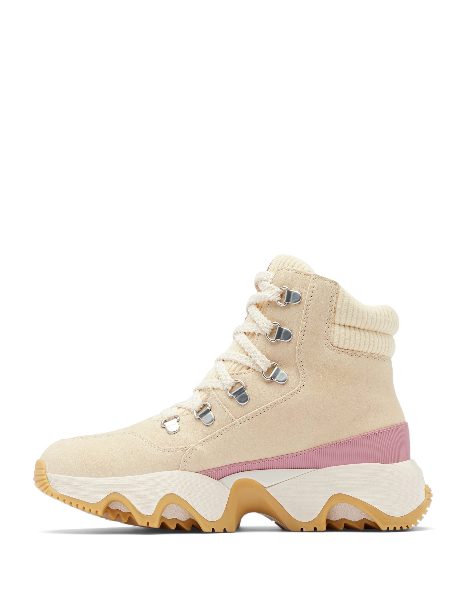 Kinetic Impact Conquest Plus Waterproof Sneaker Boots for Men & Women - Lightweight Hiking Shoes with Slip-Resistant Sole, Breathable Comfort (Honey White/Dazed Mauve) - Perfect for Outdoor Adventures, Trail Running & Winter Walking