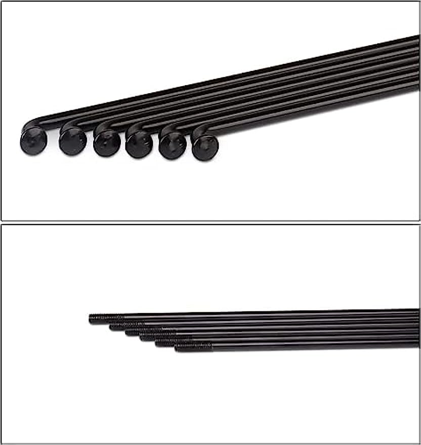 13G High-Carbon Steel E-Bike Spokes - 2.3mm Diameter, 20-Piece J-Bend Spoke Set with 12mm Nipples for MTB, E-Bike & Tricycle - Perfect for Off-Road Biking, Commuting & Electric Bike Maintenance