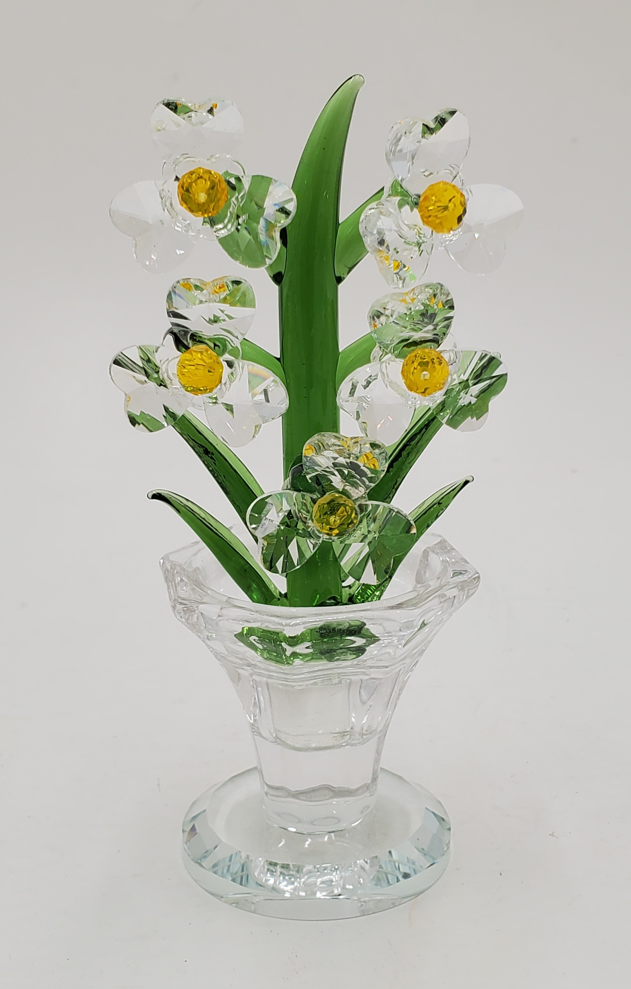 5.5X2 Inch Decorative Glass Tree - Elegant Home & Office Decor for Christmas, Weddings, and Holiday Centerpieces