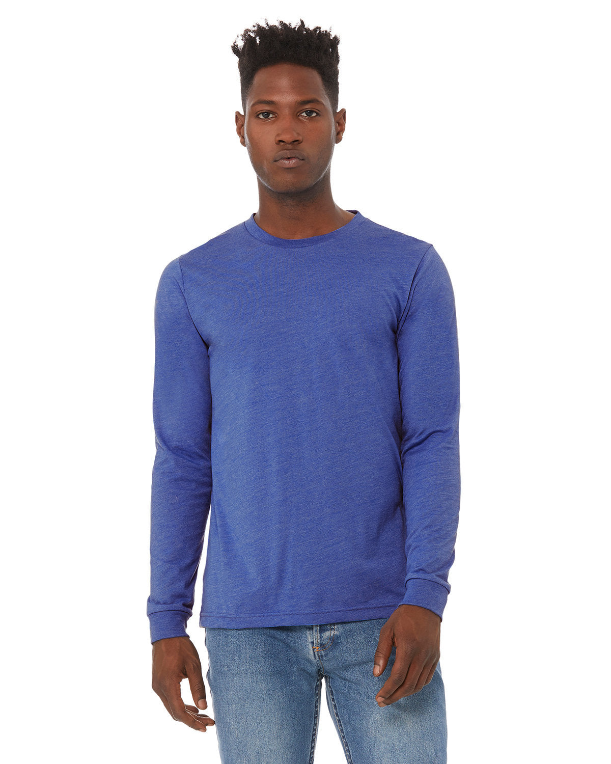 Bella + Canvas 3501CVC Unisex CVC Jersey Long Sleeve T-Shirt - Soft Cotton Blend Crewneck Tee for Men & Women - Perfect for Casual Wear, Layering, and Everyday Comfort