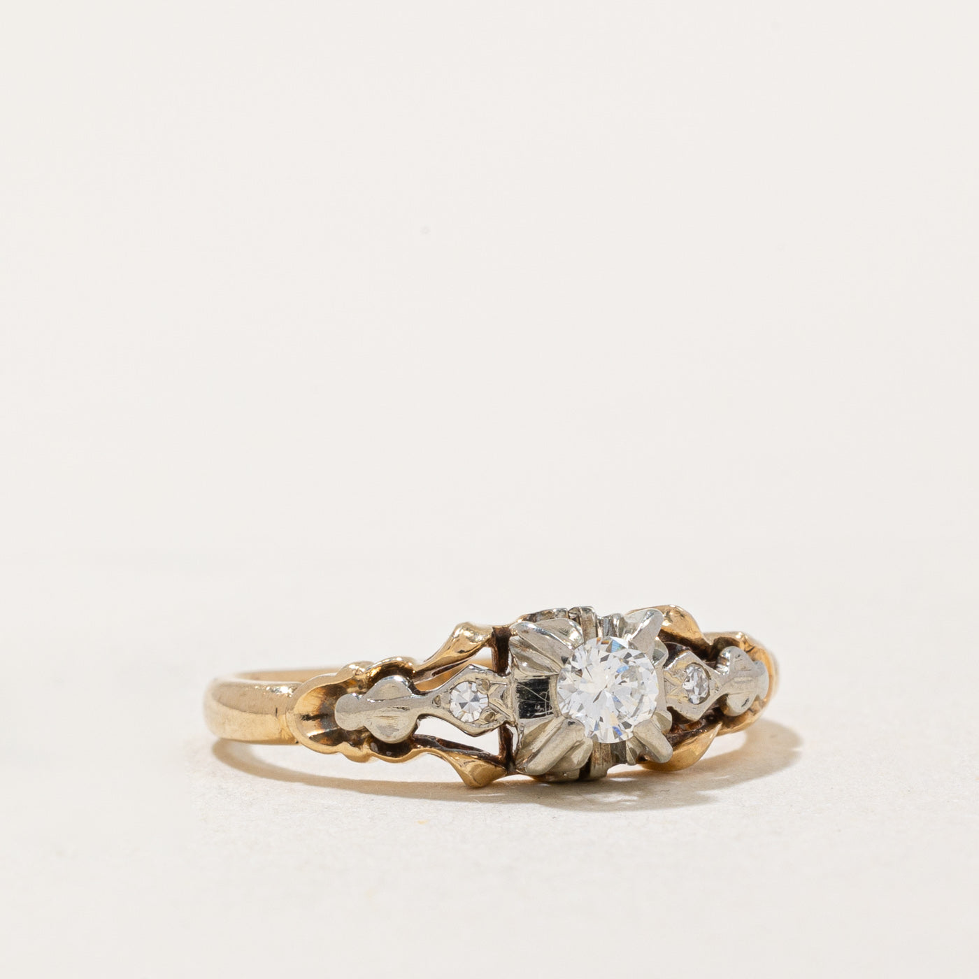 0.14ctw Illusion Set Diamond Ring - Size 4.25 | Elegant Wedding Band, Anniversary Gift for Her | Perfect for Engagement, Proposal & Special Occasions