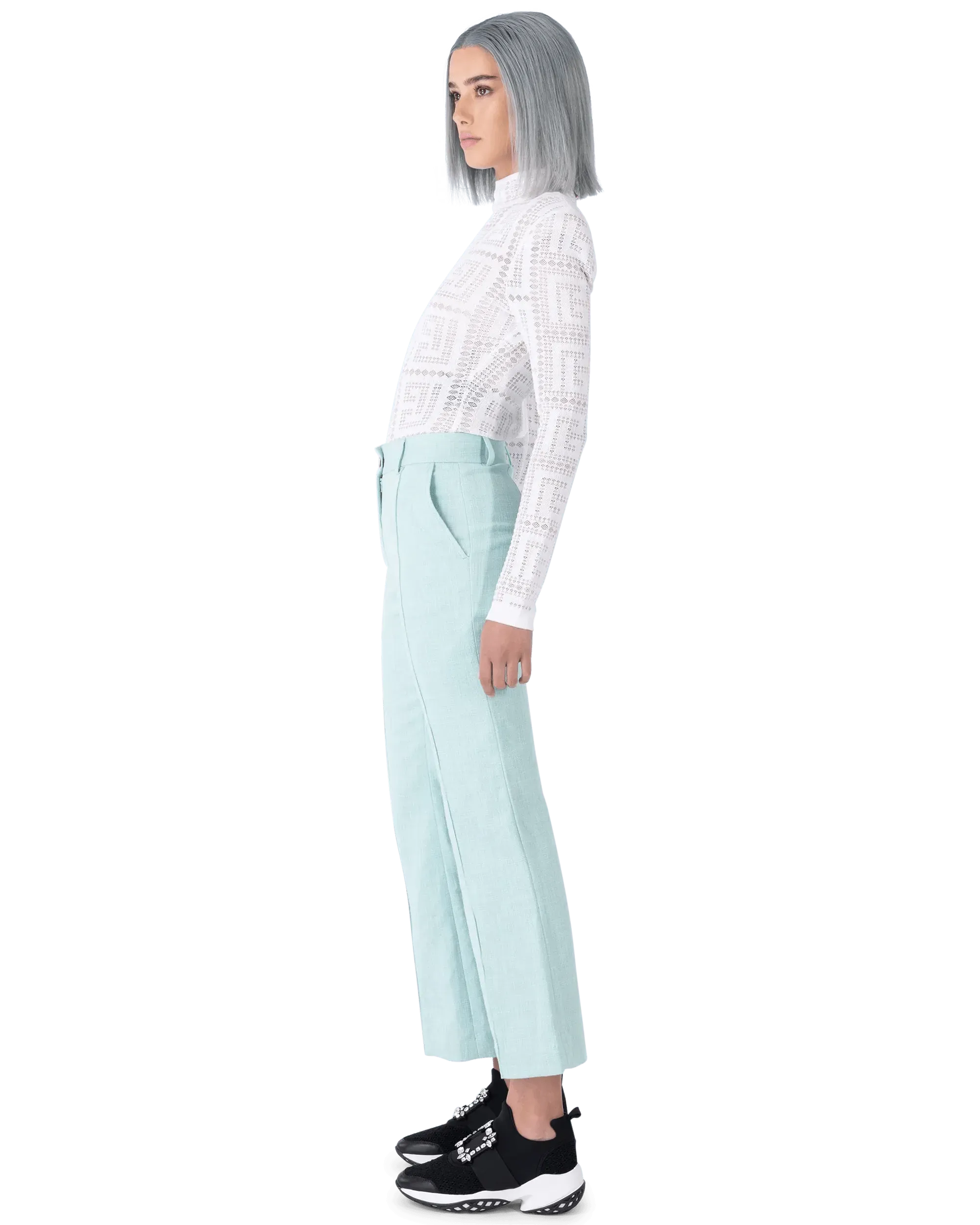 Breathable Linen Straight Leg Pants for Women - Comfortable Summer Casual Trousers for Office, Travel & Everyday Wear