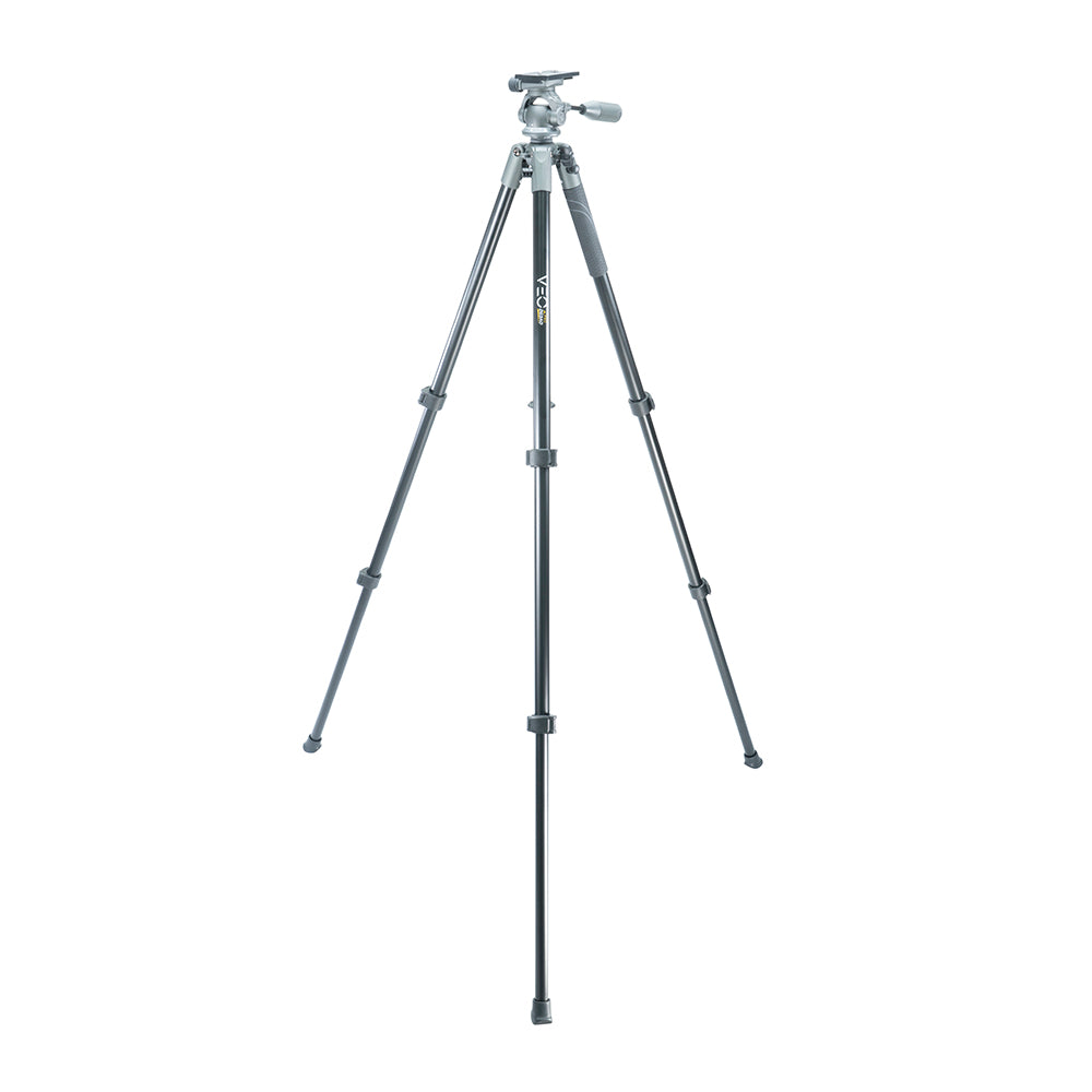 VEO 2 PRO 263AO Aluminum Tripod with 2-Way Pan Head - Heavy Duty 11LBS/KG Capacity for Photography & Videography - Perfect for Travel, Studio & Outdoor Shooting