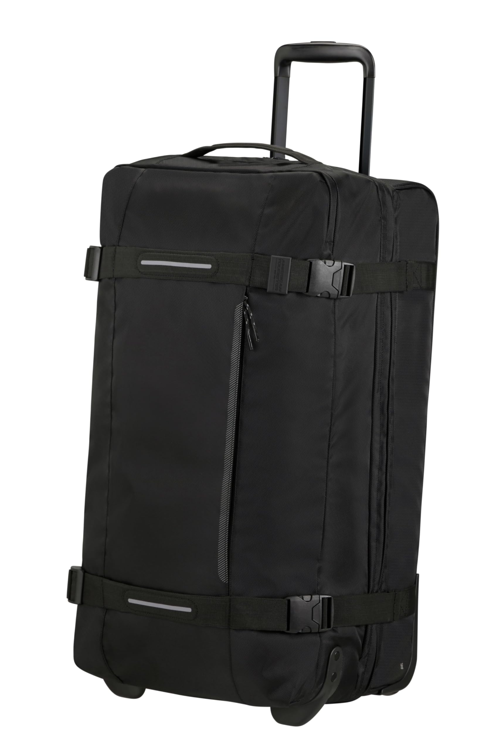Samsonite Black Asphalt Travel Bags - 68cm Expandable Carry-On Luggage (84L) for Business Trips & Weekend Getaways