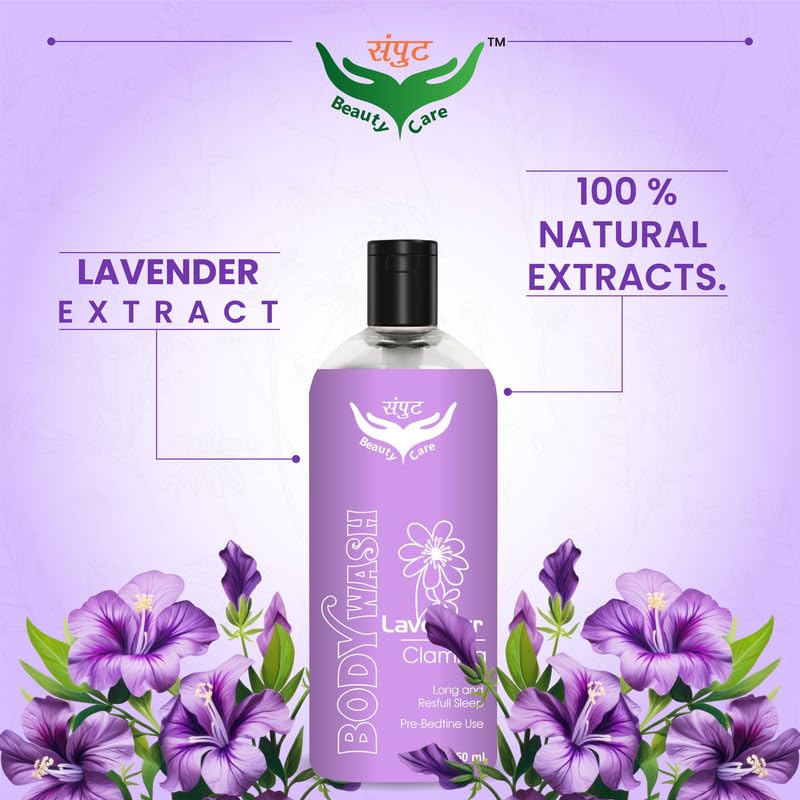 Lavender Calming Body Wash for Relaxation & Better Sleep - Soothes Skin & Promotes Restful Nights - Perfect for Evening Showers & Stress Relief