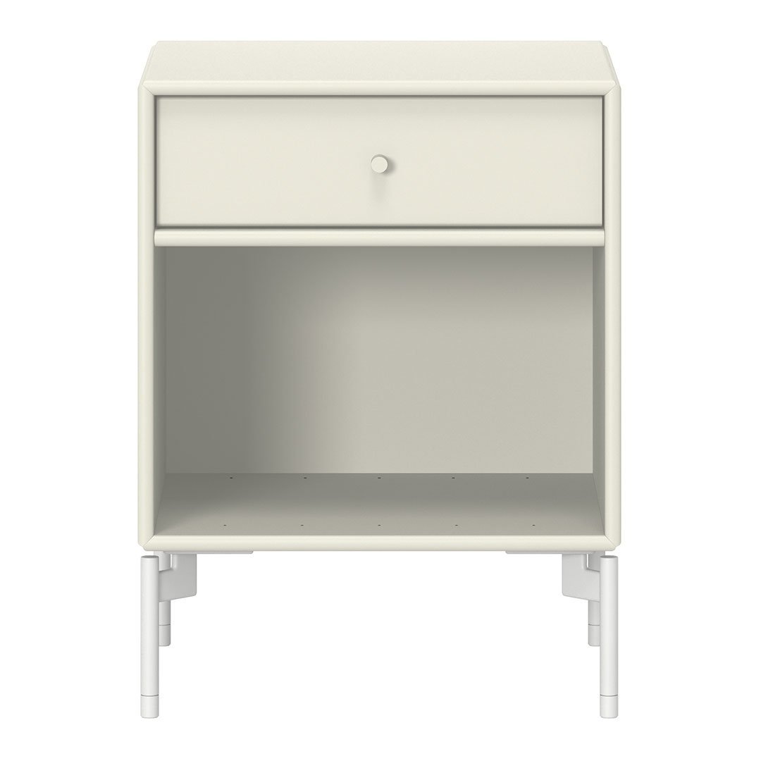 Modern Wooden Nightstand with Drawers and Legs - Stylish Bedside Table for Bedroom, Living Room, or Office - Perfect for Storage and Decor