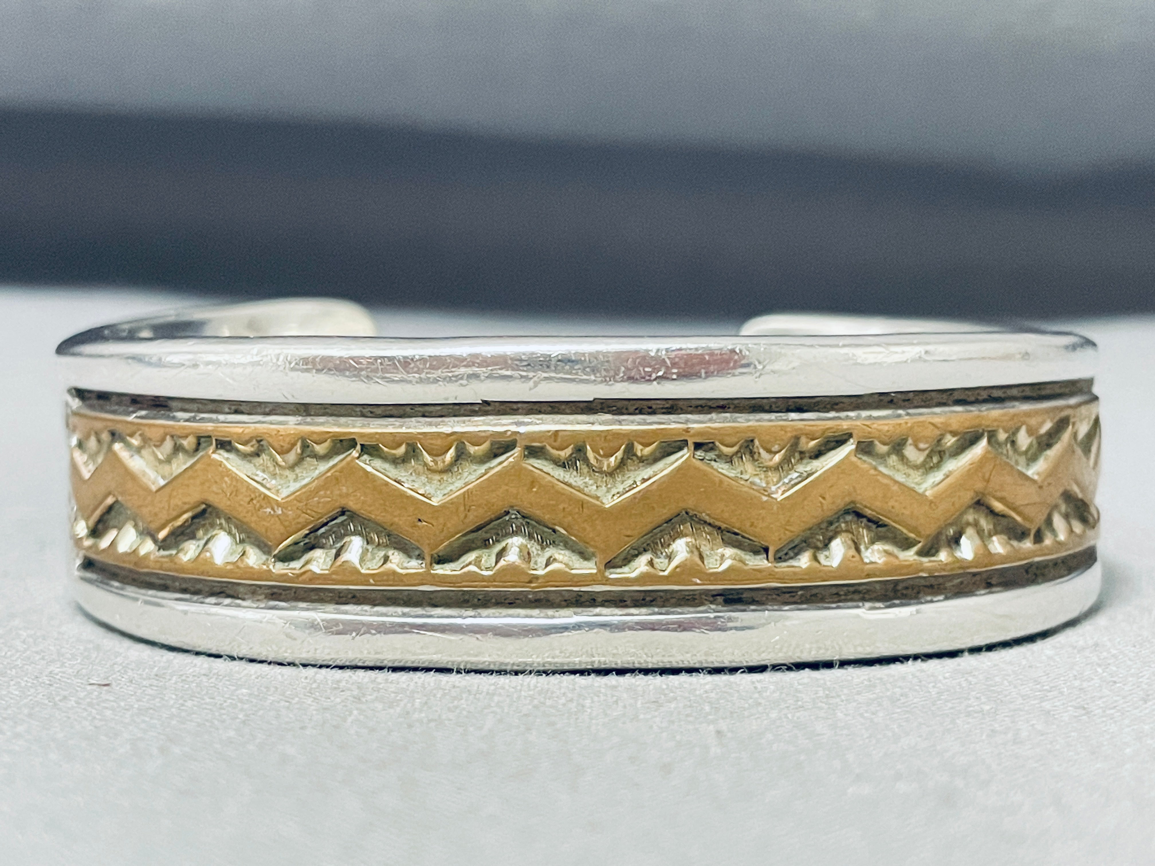 100 Grams Heavy Vintage Native American Navajo Sterling Silver Bracelet - Handmade Tribal Jewelry for Women & Men - Perfect for Boho Fashion, Gift Giving & Cultural Events