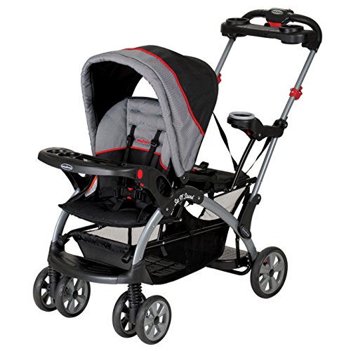 Baby Trend Sit N Stand Ultra Stroller - Lightweight Double Stroller for Toddlers & Infants, Convertible Standing Platform, Adjustable Canopy & Cup Holders | Perfect for Shopping, Travel & Family Outings