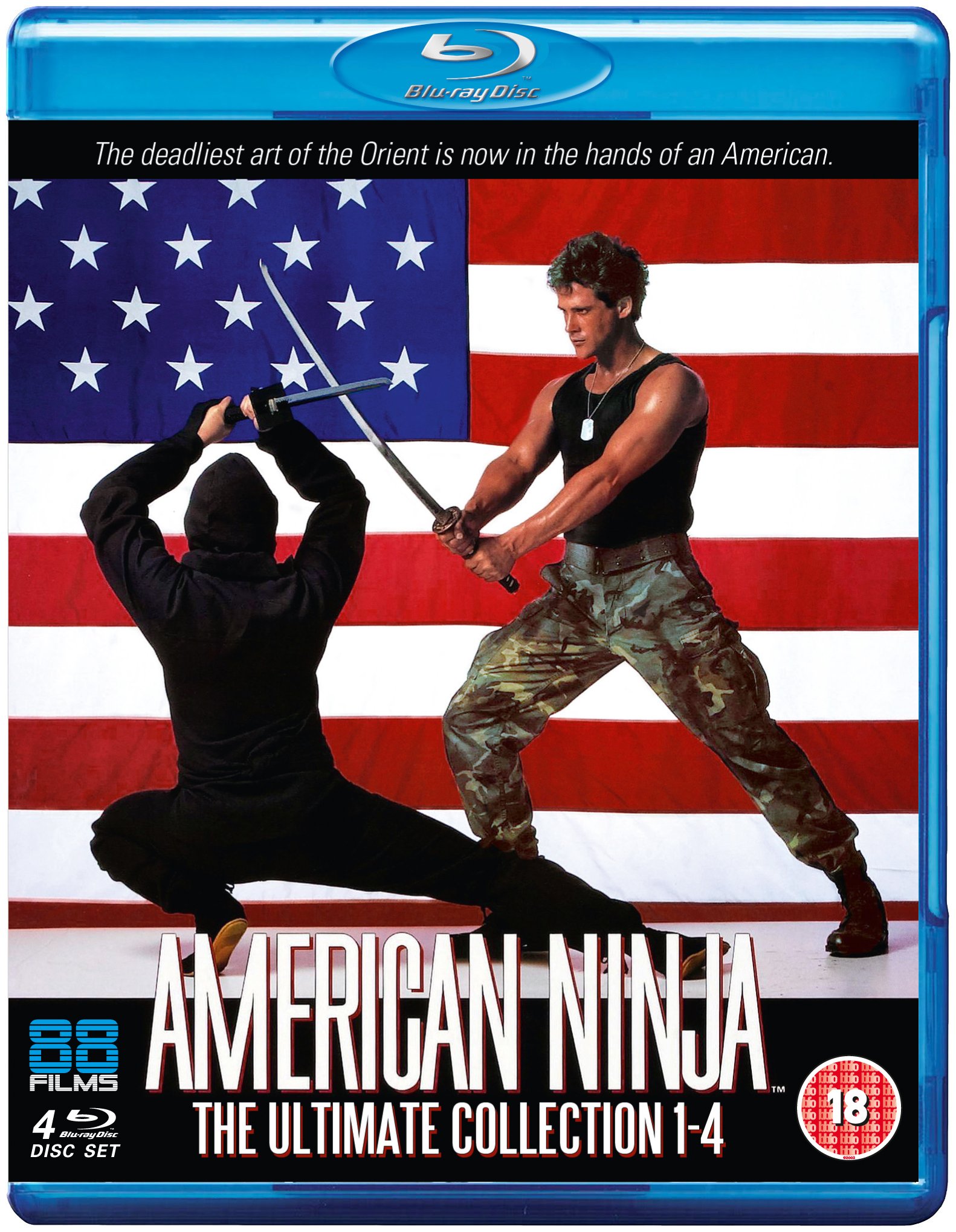 American Ninja 1-4 DVD Box Set - Complete Action Movie Collection - Perfect for Martial Arts Fans & Movie Night Entertainment