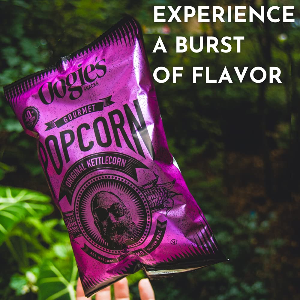 Oogie's Gourmet Popcorn - 12 Pack of Original Kettlecorn Flavor | Gluten Free, Non-GMO Popcorn Snacks | 4.25oz Big Bags for Movie Nights, Parties & Office Snacking