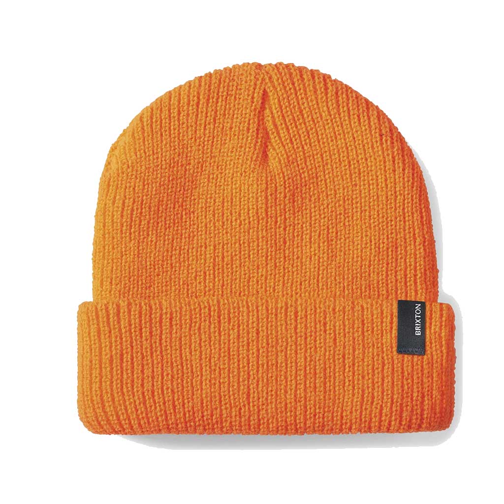 Brixton Heist Beanie - Soft Winter Knit Hat for Men & Women - Warm Orange Skull Cap for Cold Weather - Perfect for Skiing, Snowboarding & Outdoor Activities