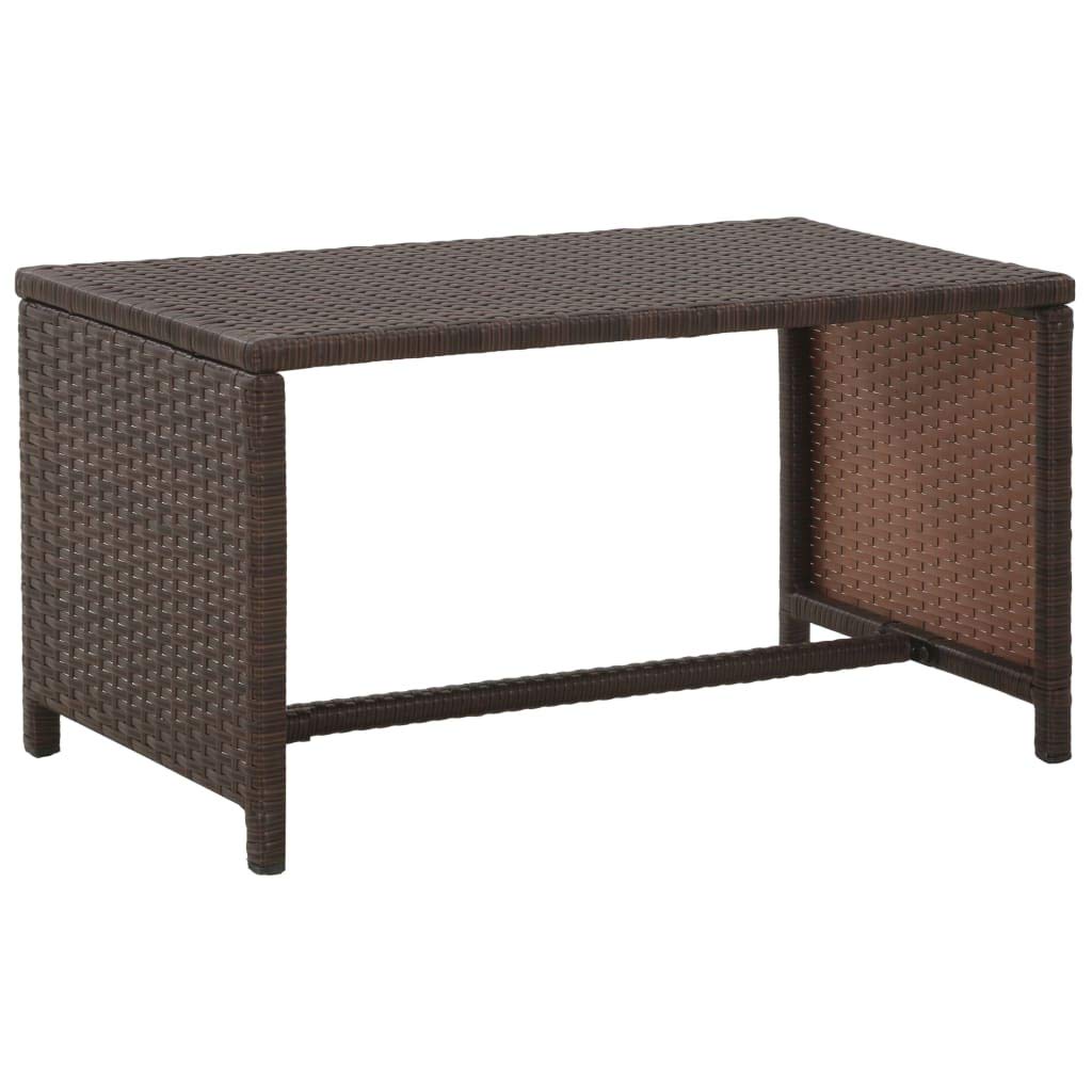 FAMIROSA 4-Piece Outdoor Patio Furniture Set - Brown Wicker Garden Lounge Chairs with Cushions for Backyard, Poolside & Balcony Relaxation
