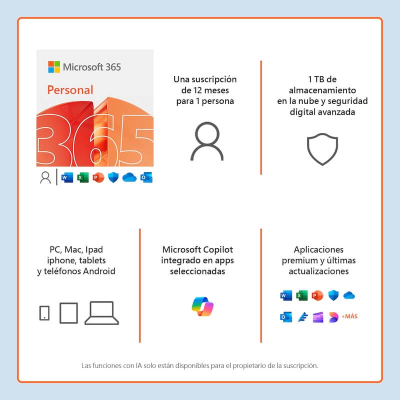 Microsoft 365 Personal - 12 Month Subscription for 1 User | Word, Excel, PowerPoint | Perfect for Home Office & Remote Work