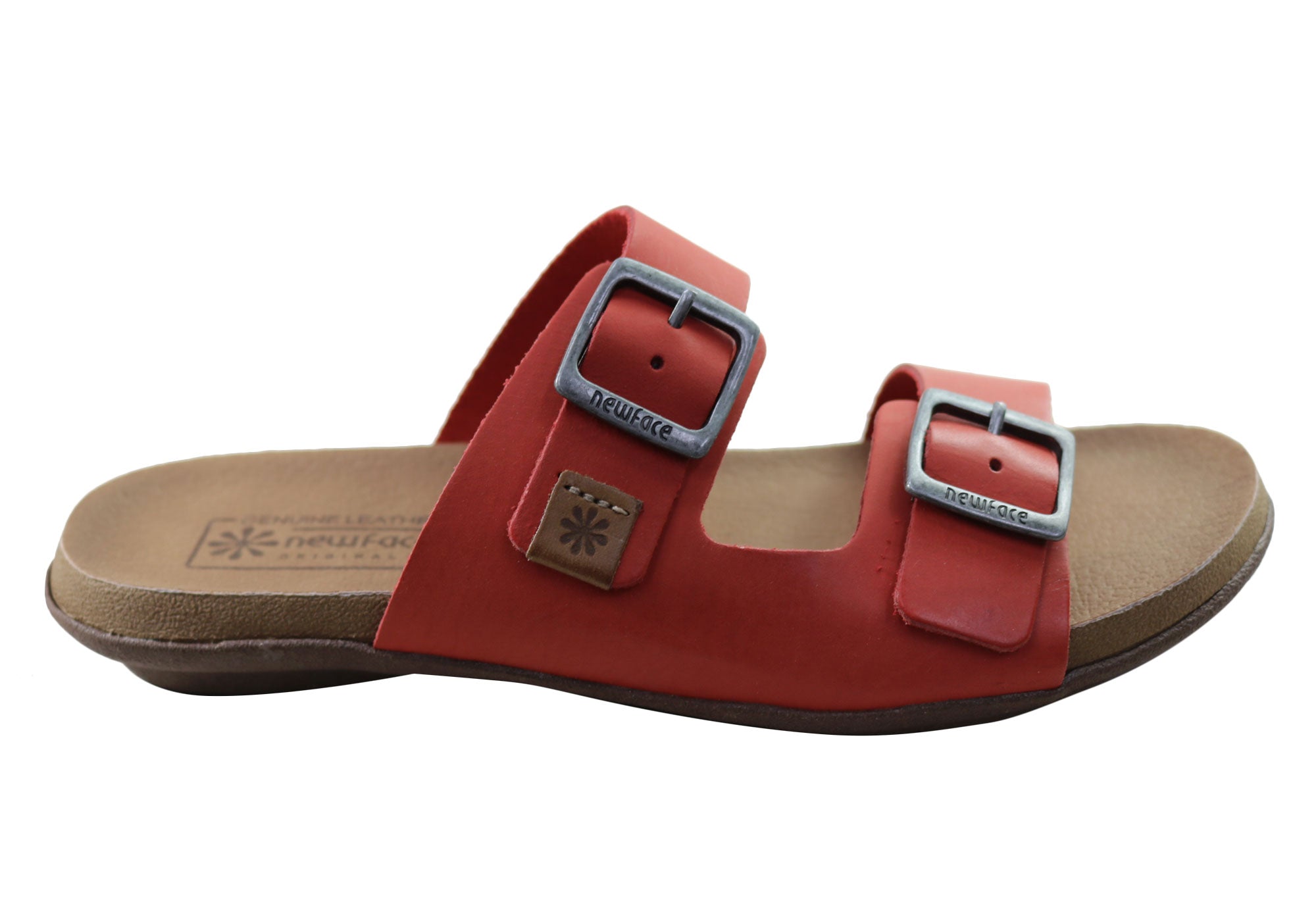 Silvan Women's Comfort Leather Slides Sandals - Soft Brazilian Leather - Perfect for Home, Poolside & Summer Outings