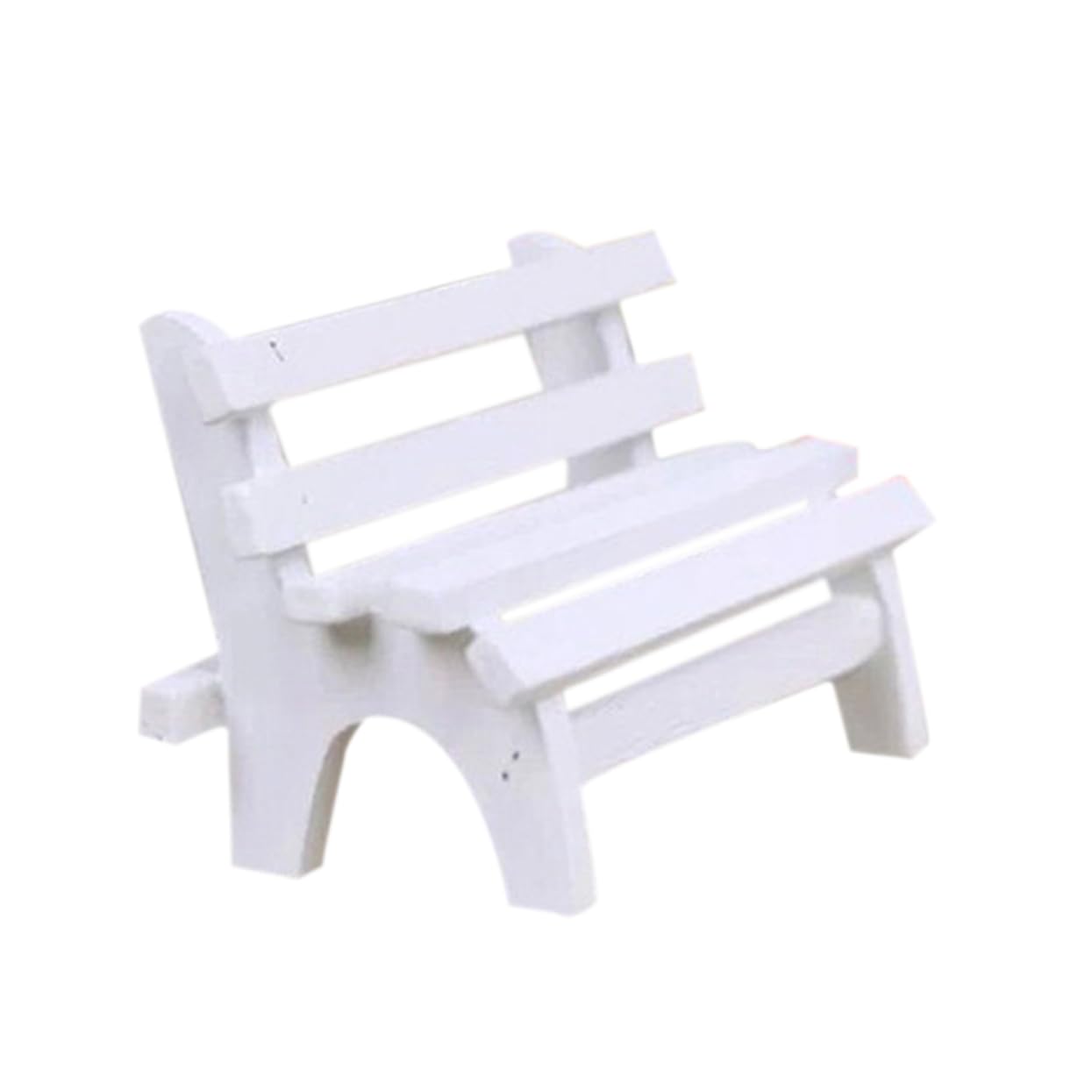 YARNOW Miniature Wooden Garden Bench - Decorative Porch Chair Figurine for Dollhouse, Fairy Garden & Home Decor | Perfect for DIY Crafts, Fairy Gardens & Tabletop Displays