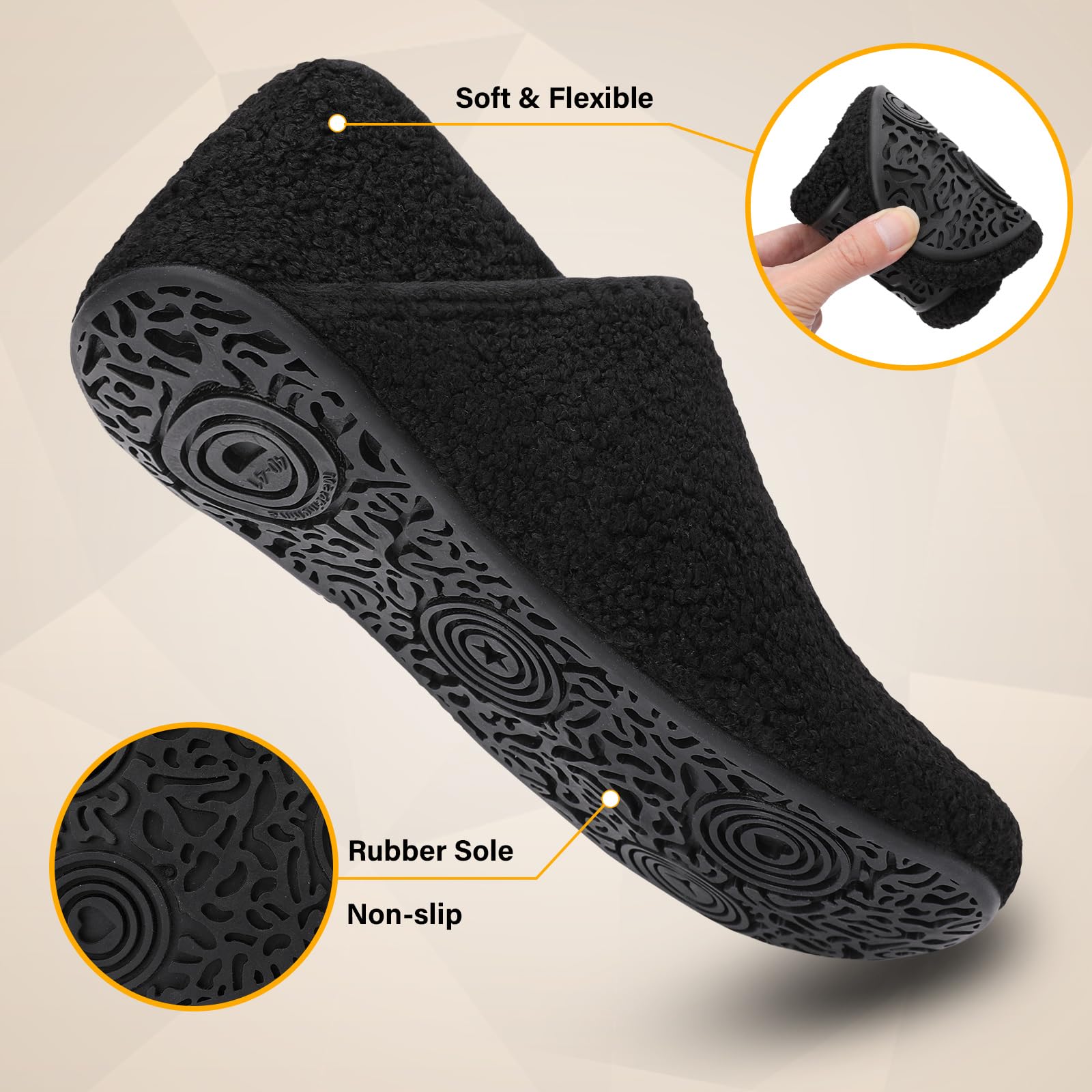 Comfy Unisex Slipper Socks for Women & Men - Lightweight Non-Slip Barefoot House Shoes for Indoor & Travel Use - Perfect for Lounging, Yoga, and Airplane Comfort