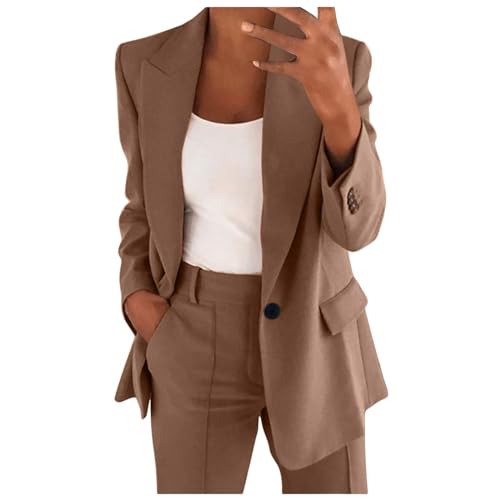 R-223 Khaki Womens Blazers Dressy Casual