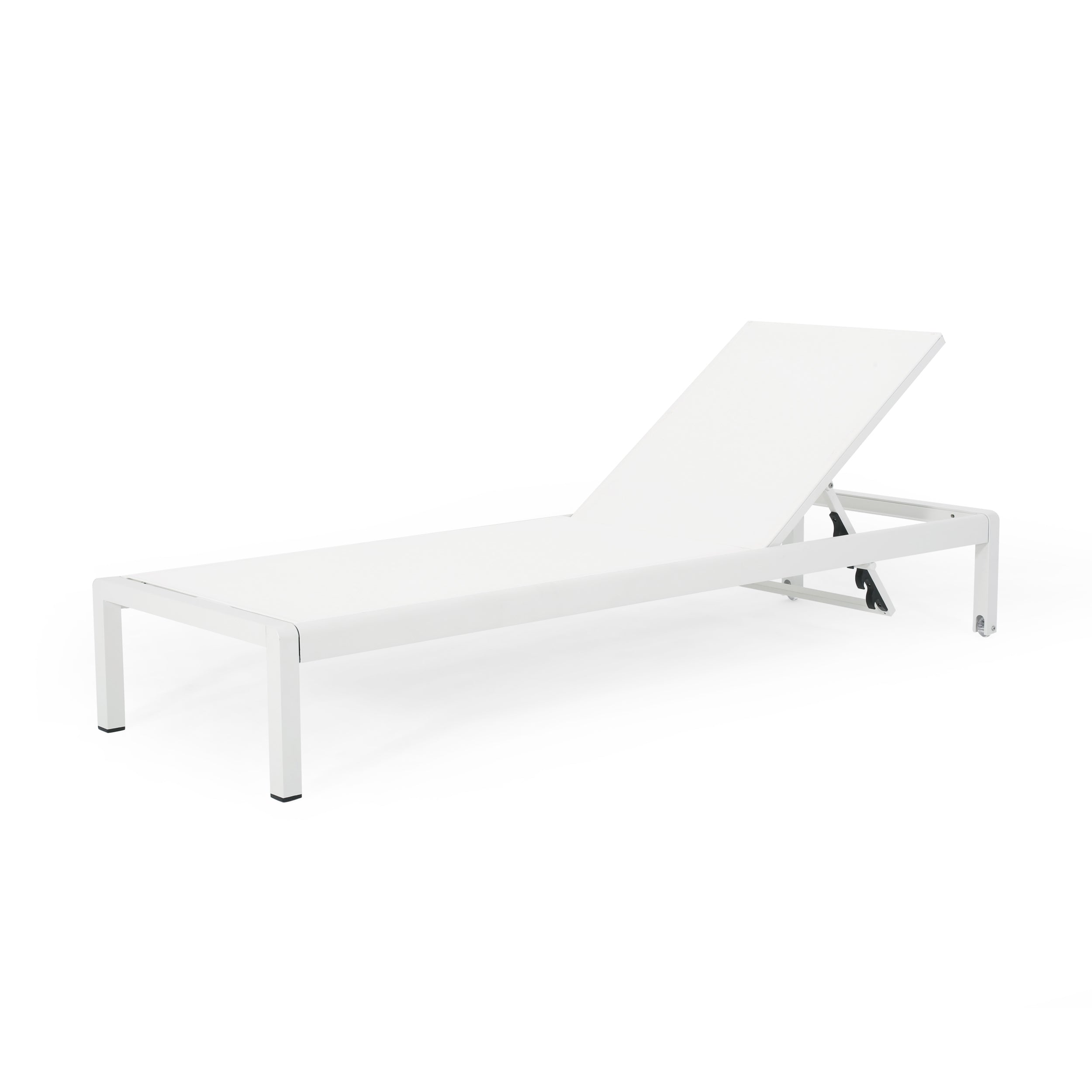 Cape Coral KD Chaise Lounge Set of 2 - Modern Gray Outdoor Patio Furniture for Poolside, Garden & Backyard Relaxation