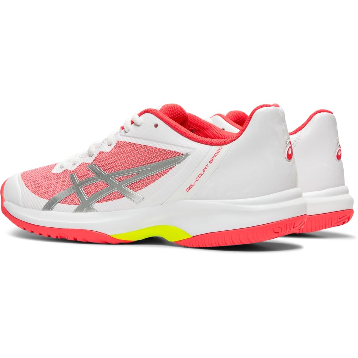 ASICS Women's Gel-Court Speed Tennis Shoes - White/Laser Pink | Size 5 | Lightweight & Supportive for Competitive Play | Perfect for Tennis Matches, Training & Court Sports