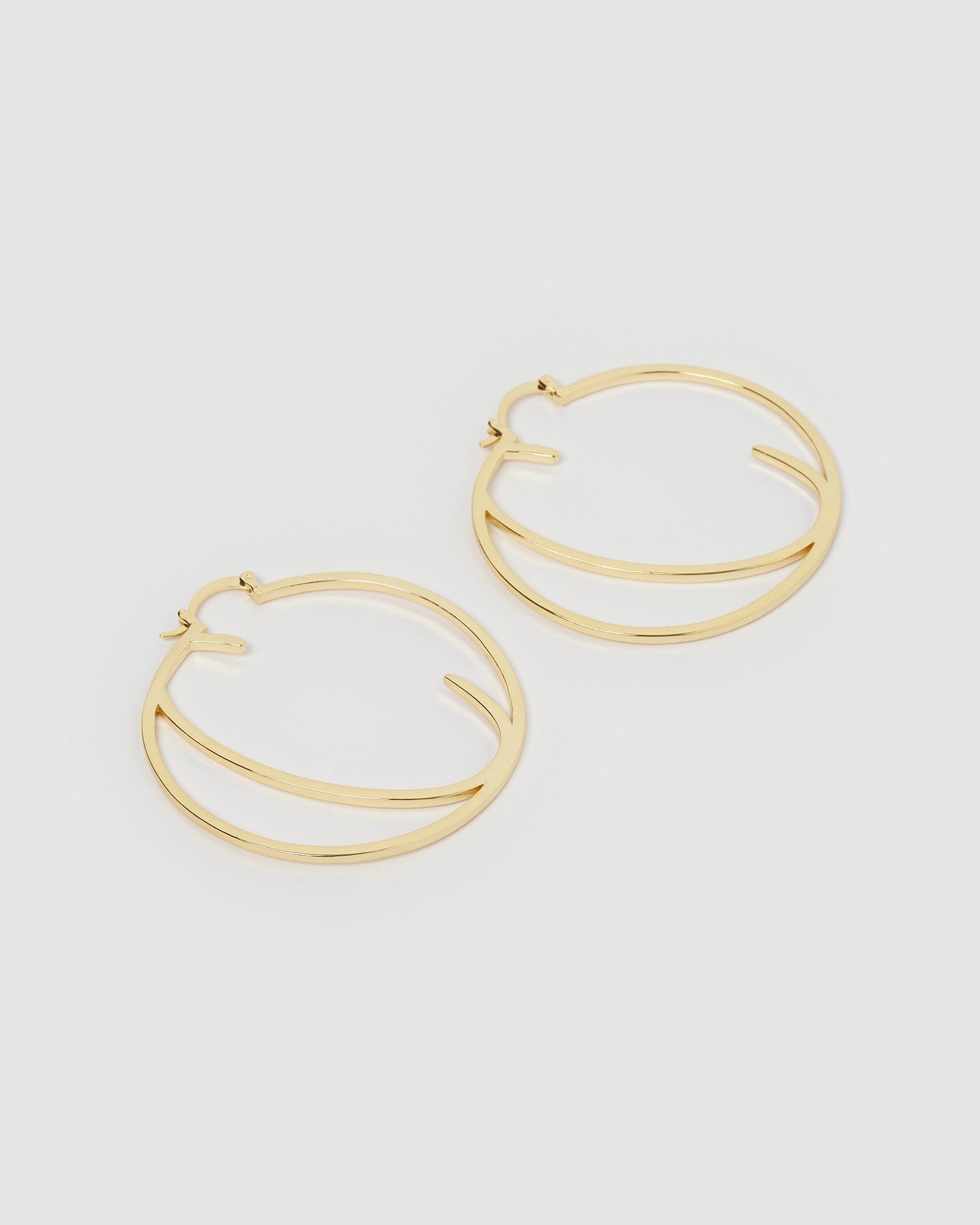 Izoa Alphabet Letter C Hoop Earrings - Sterling Silver Initial Jewelry for Women - Perfect for Gifts, Everyday Wear & Special Occasions