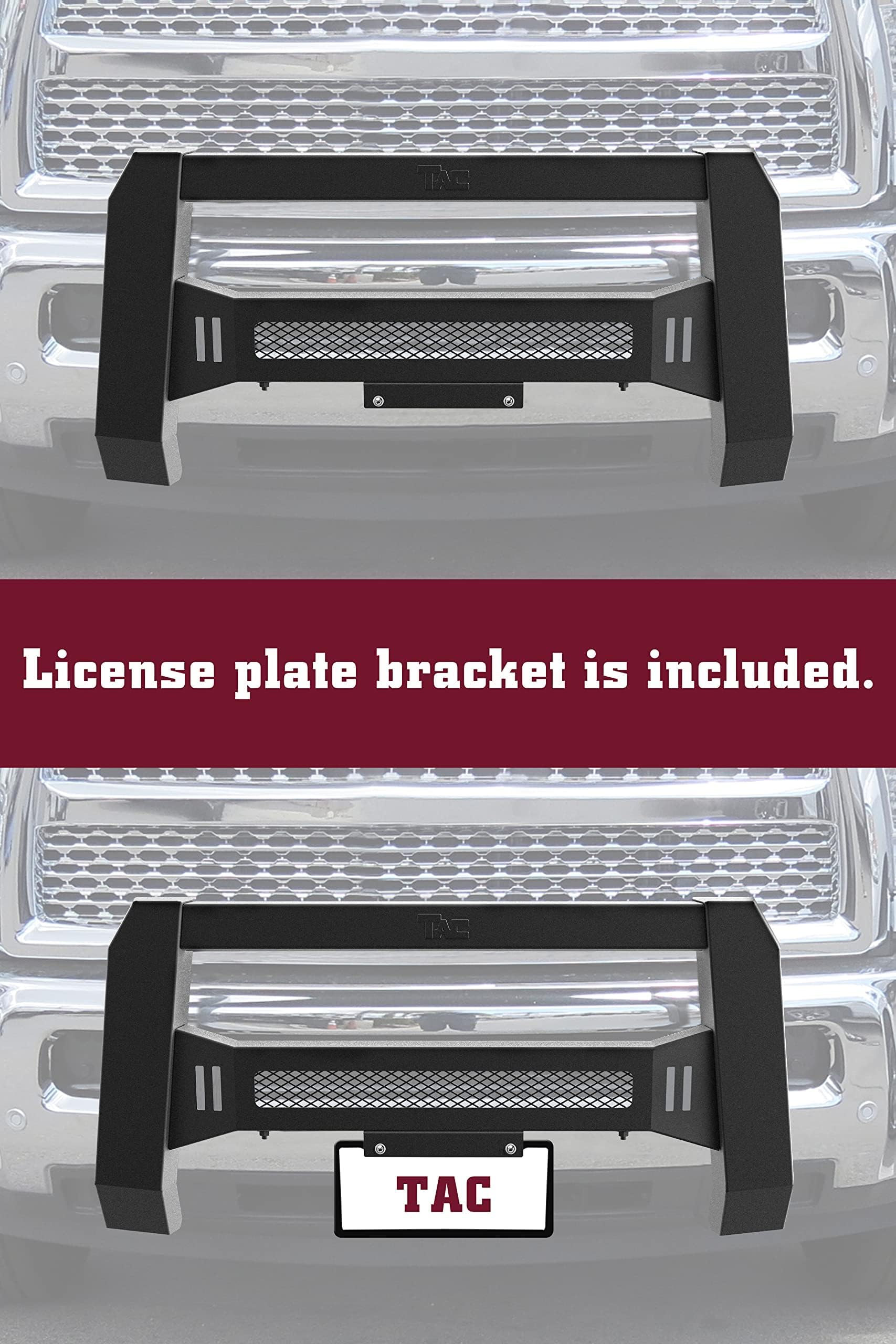 TAC Predator Modular Bull Bar for 2022-2025 Nissan Frontier - Black Textured Front Bumper Grille Guard with Mesh Design | Compatible with 20