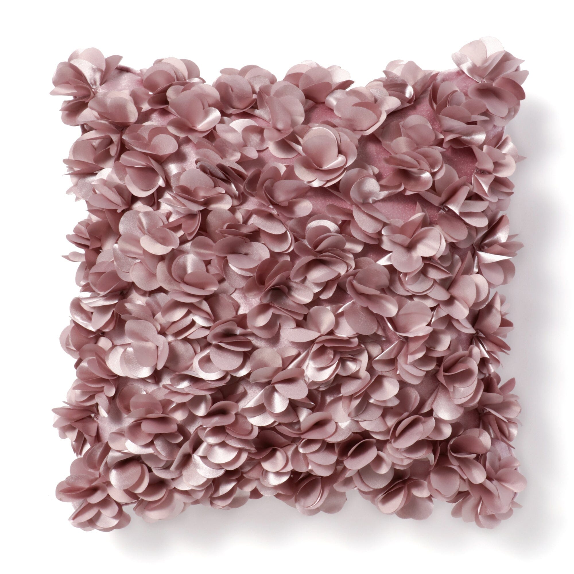 Premium Hydrangea Floral Cushion Cover 18x18 Inches - Soft Pink Decorative Pillow Case for Sofa, Bed, Living Room - Home Decor Accent for Cozy Comfort