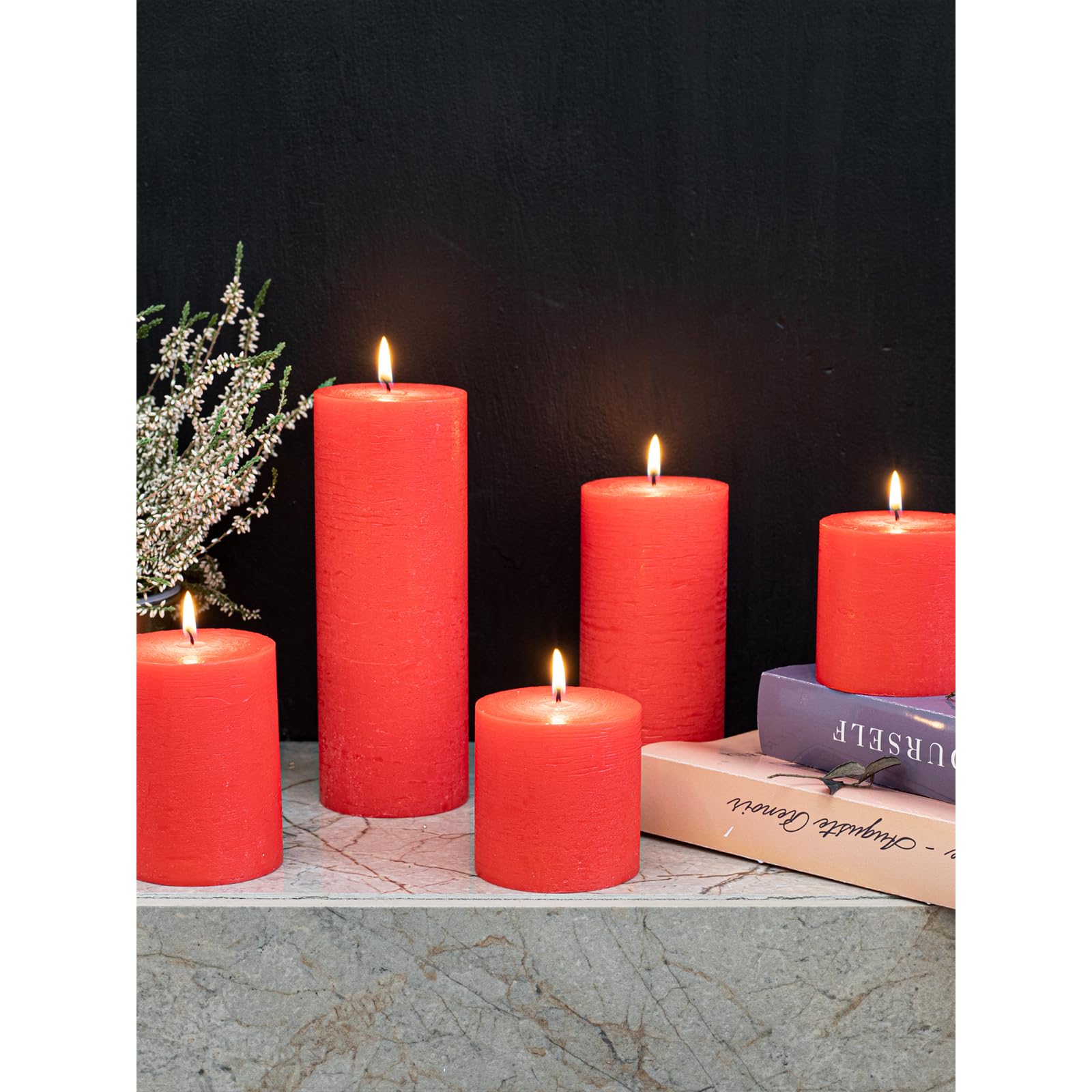 CANDWAX 3-Pack Pillar Candles 3