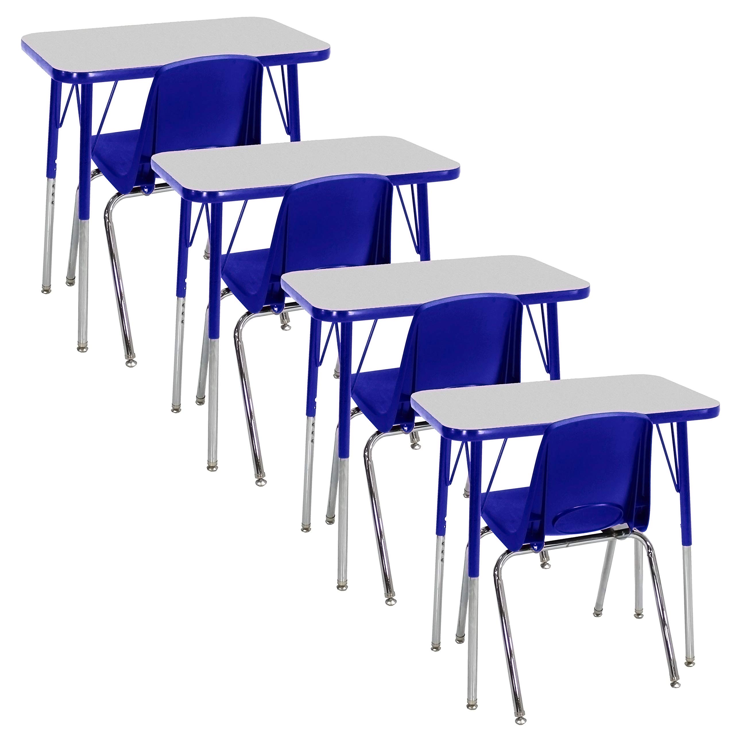 Adjustable Student Activity Tables & Chairs Set for Classroom - 30x18