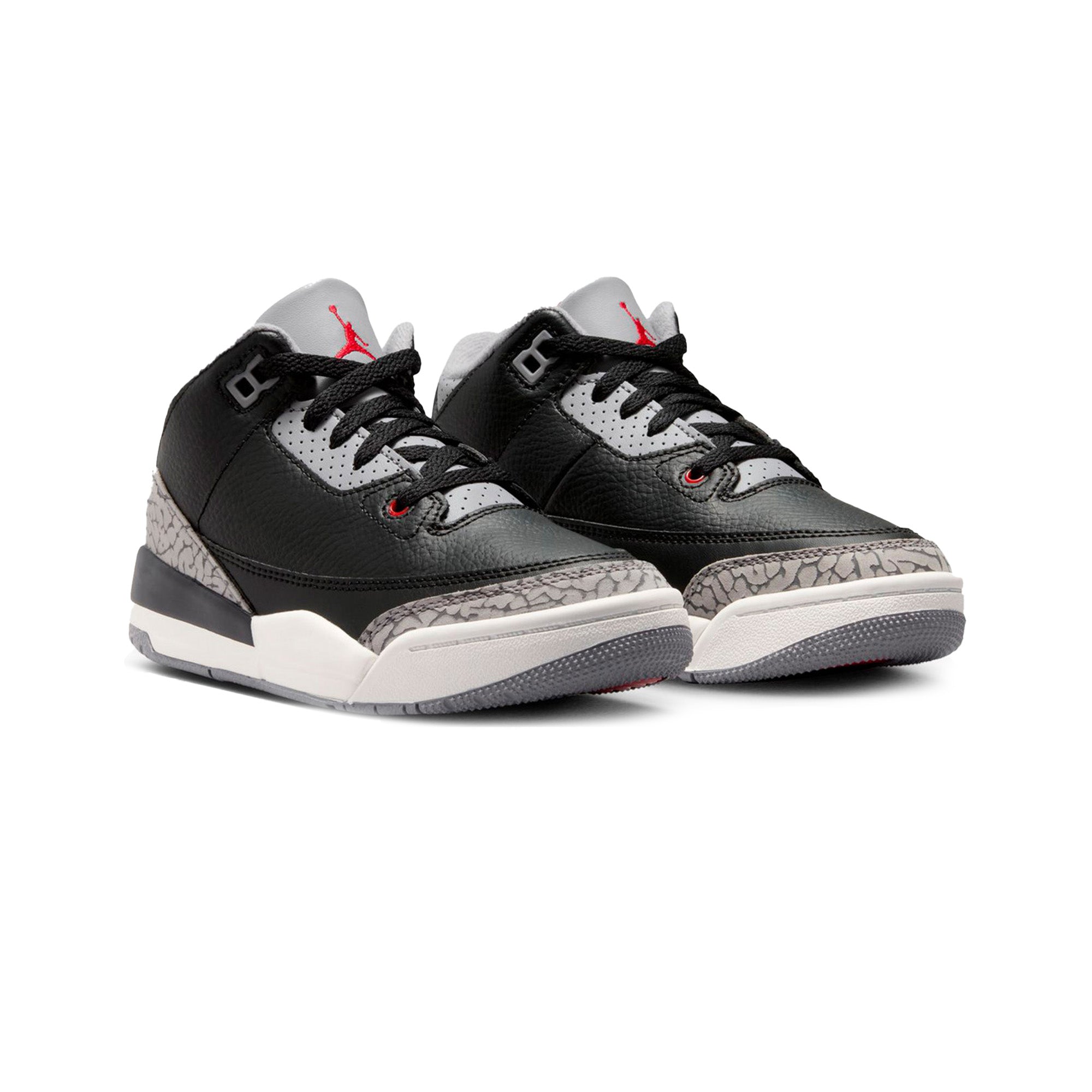 Air Jordan 3 Retro 'Black Cement' PS Sneakers (2024) - Men's Basketball Shoes for Streetwear & Casual Style