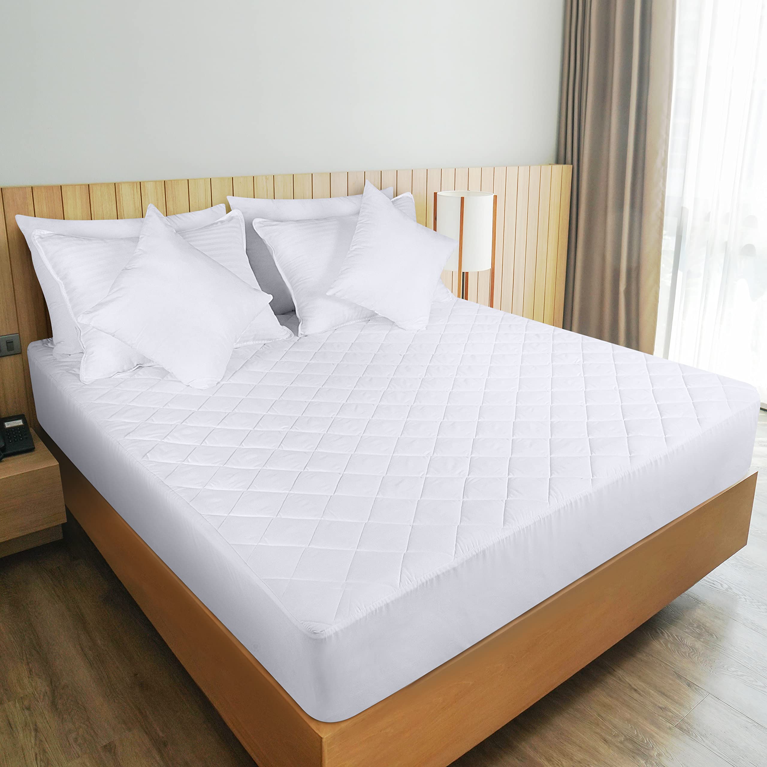 Utopia Bedding Quilted Fitted Mattress Pad - Twin XL Size, 16