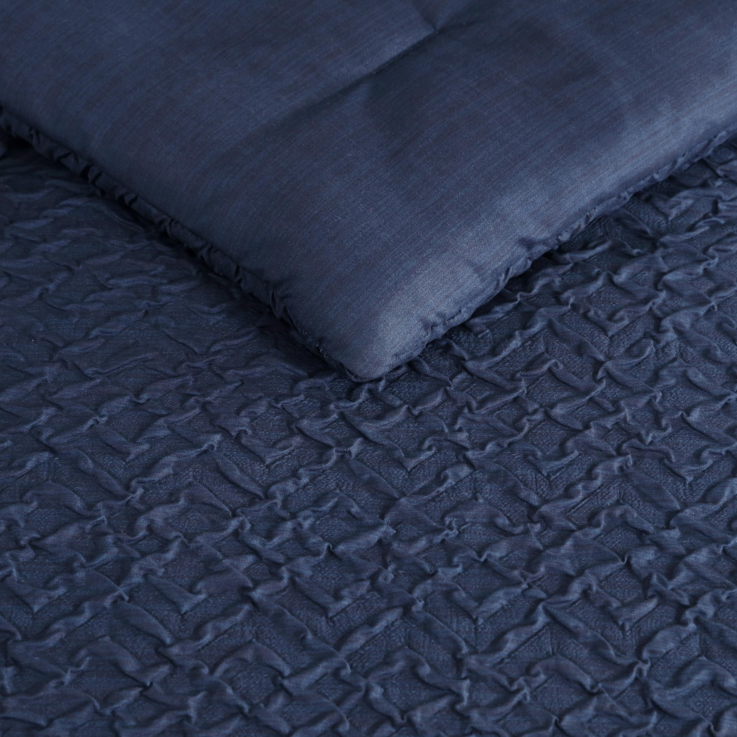 Nautica King Comforter Set - Ultra Soft Microfiber All Season Bedding with Matching Shams | Oeko-Tex Certified Hypoallergenic | Point Harbor Navy | Perfect for Master Bedroom, Guest Room & Cozy Winter Nights