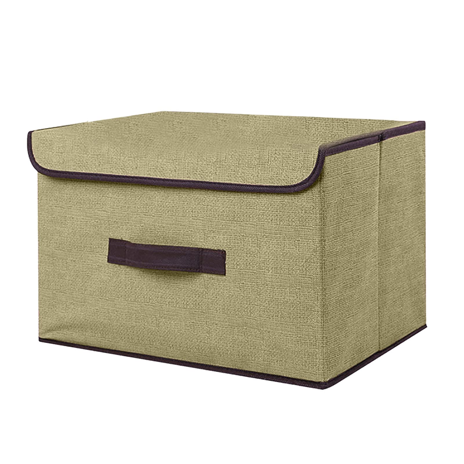 Foldable Storage Box with Lid - Portable Organizer for Clothes, Sundries & Housekeeping | Perfect for Closet, Travel & Home Organization